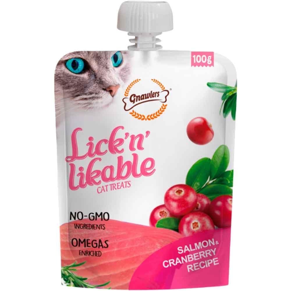 Gnawlers Kedi Ödülü Somonlu ve Kızılcıklı Krema 100 Gr