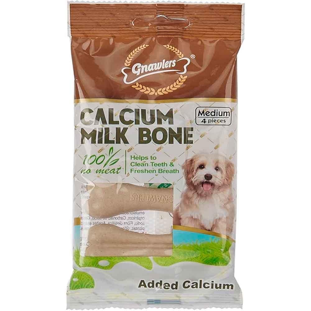 Gnawlers Köpek Ödülü Calcium Milk Bone 4'lü Paket