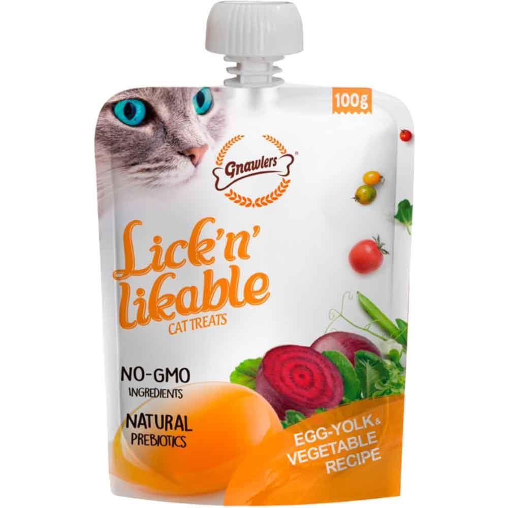 Gnawlers Kedi Ödülü Yumurta Sarılı ve Sebzeli 100 Gr