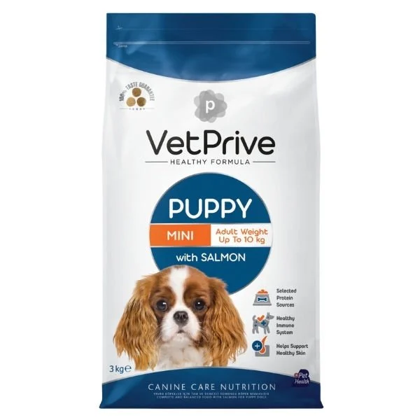 VET PRIVE DOG PUPPY MINI WITH SALMON 3 KG