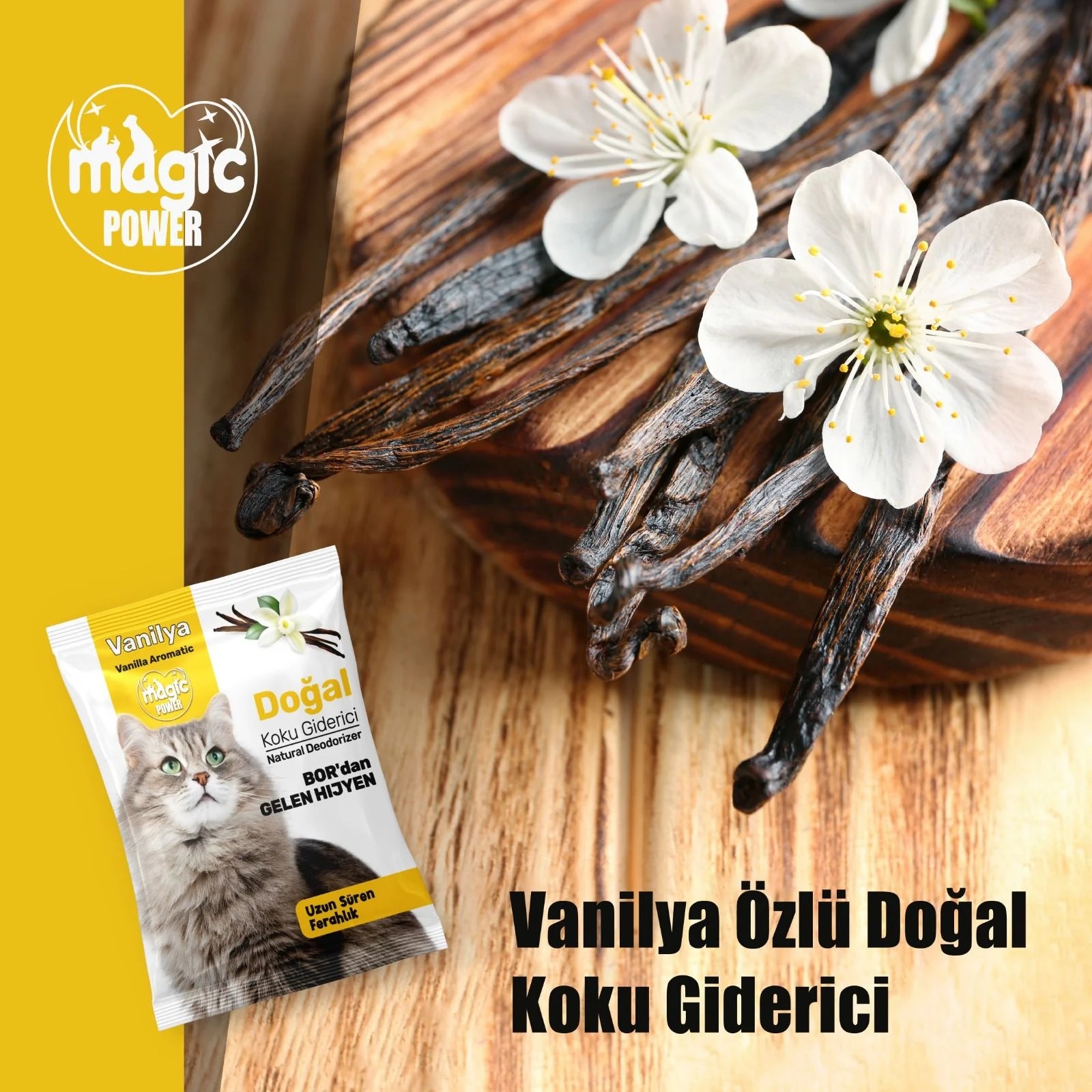 MAGİC POWER TOZ KOKU GİDERİCİ VANİLYA (15 Lİ)