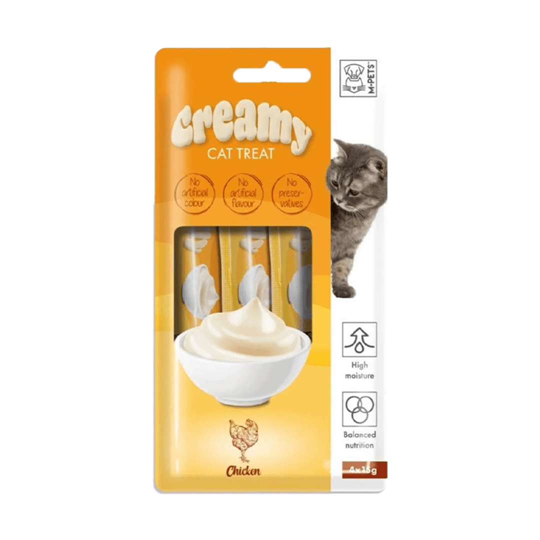 M-PETS CREAMY TAVUKLU KEDİ ÖDÜLÜ 4X15GR