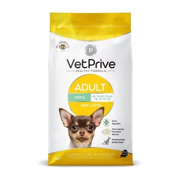VET PRİVE DOG ADULT MİNİ WİTH LAMB 3 KG