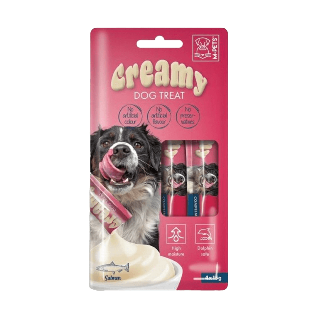 M-PETS KÖPEK ÖDÜLÜ CREAMY SOMON BALIKLI 4X15GR