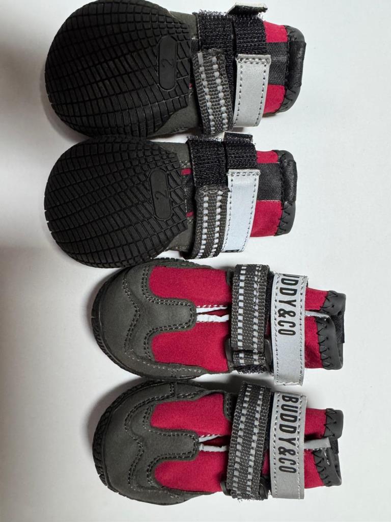 Megastone Kauçuk Dış Taban Köpek Ayakkabısı Kırmızı No 2 4 Cm