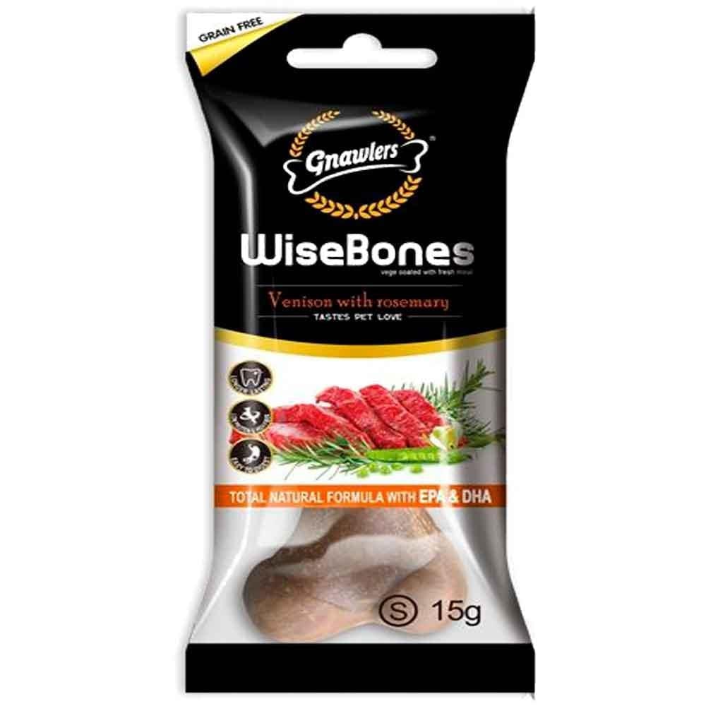 Gnawlers Köpek Ödül Kemiği Geyikli ve Biberiyeli 15 Gr