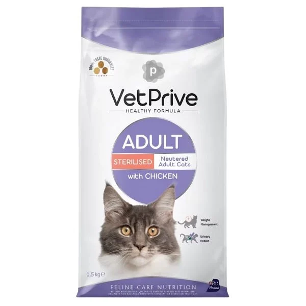 VET PRİVE CAT ADULT STERILSED WITH CHICKEN 1,5 KG
