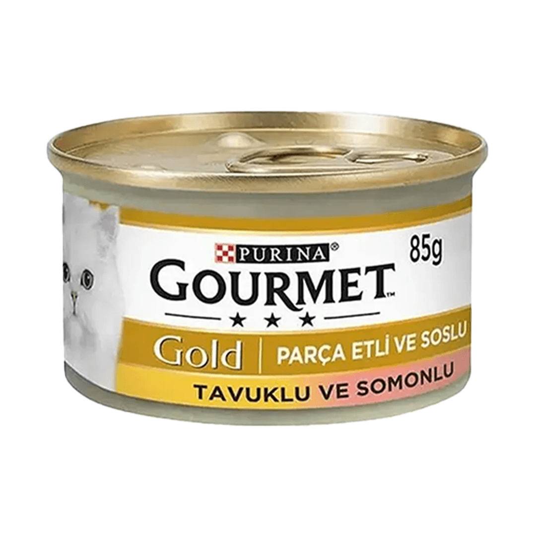 Gourmet Gold Tavuklu & Somonlu Kedi Yaş Mama 85 Gr