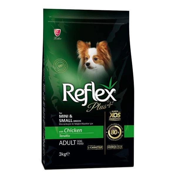 Reflex Plus Mini ve Küçük Irk Tavuklu Yetişkin Köpek Maması 3kg
