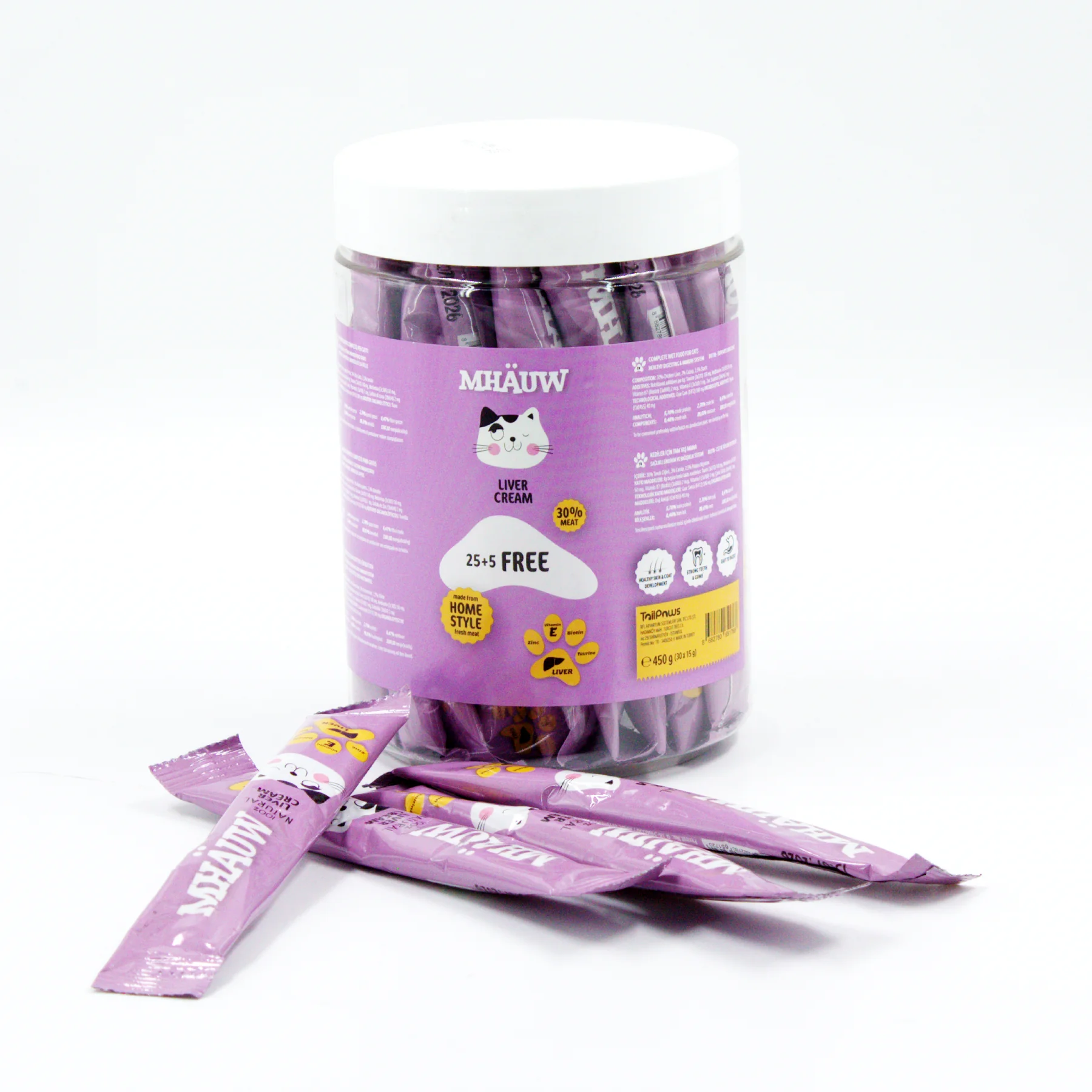 MHAUW CREMA  LİVER 15 G X30 LU  (KAVANOZ)