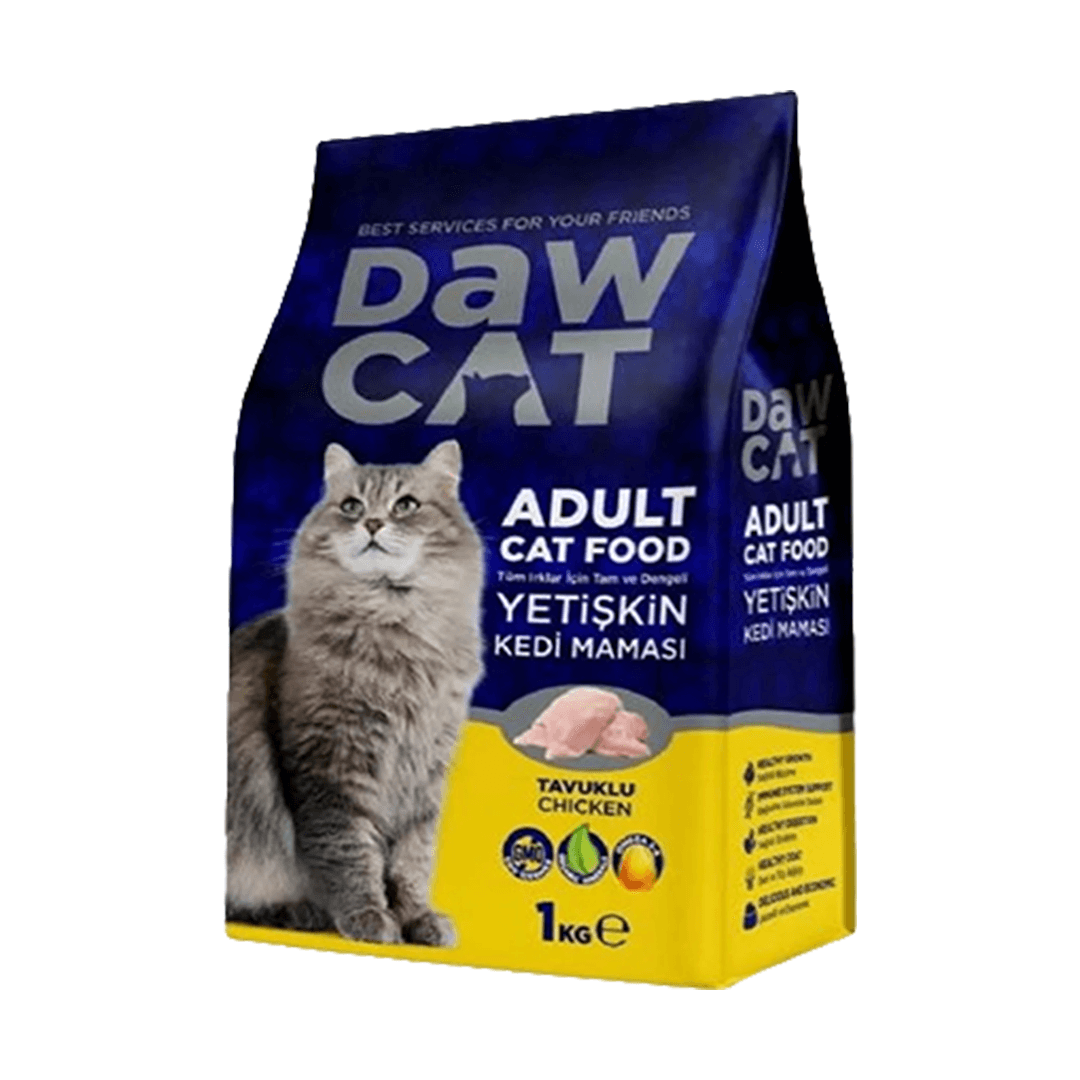 DAWCAT 1 KG TAVUKLU YETİŞKİN KEDİ MAMASI