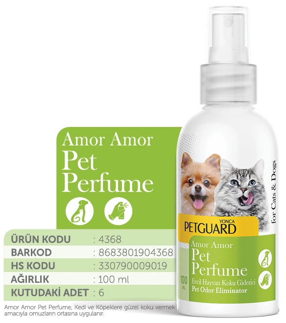 PETGUARD AMOR AMOR KEDİ KÖPEK PARFÜM