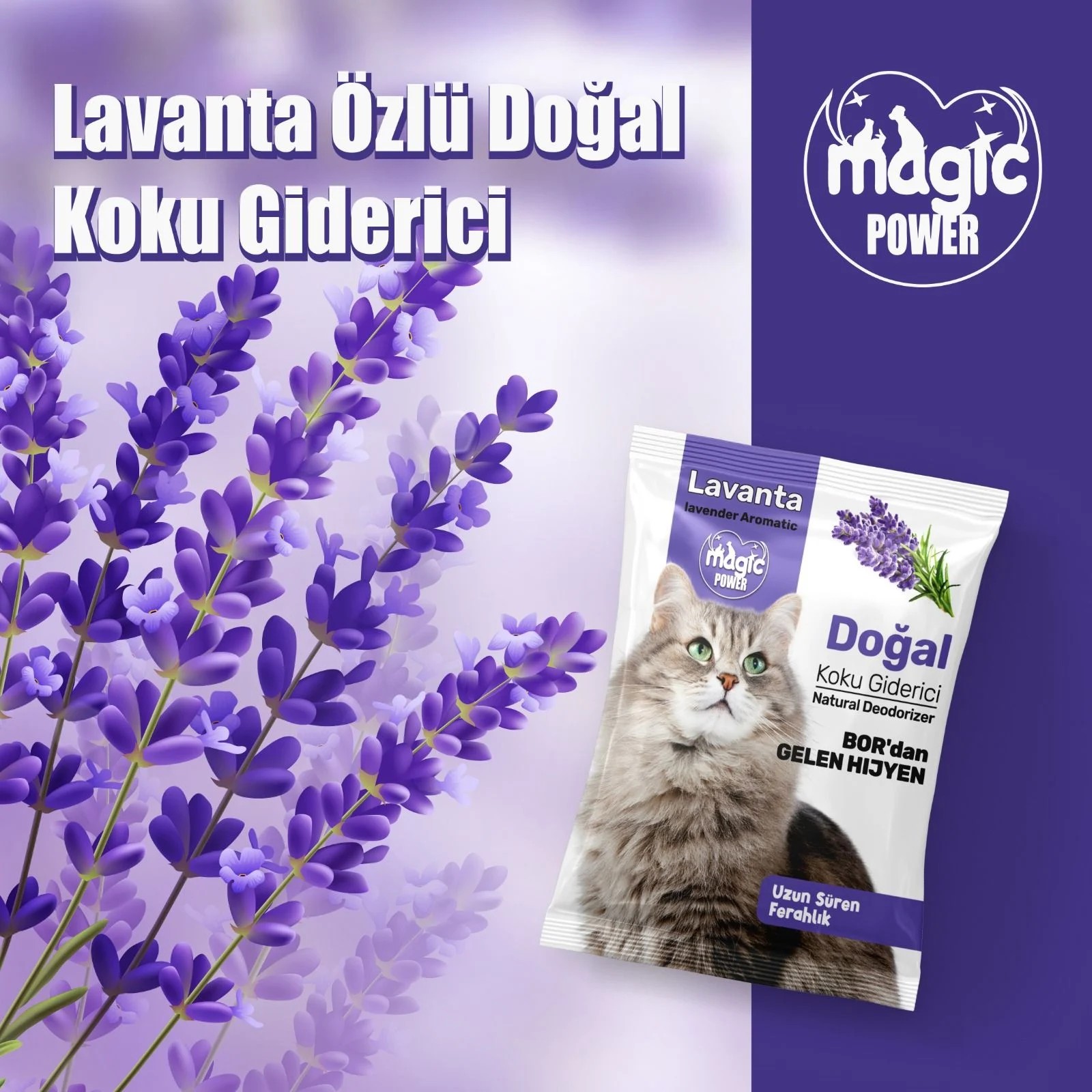 MAGİC POWER TOZ KOKU GİDERİCİ LAVANTA