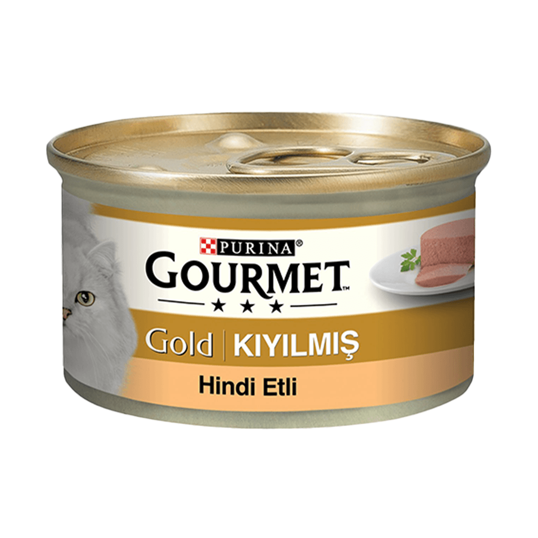 Gourmet Gold Kıyılmış Hindili kedi yaş mama 85 gr