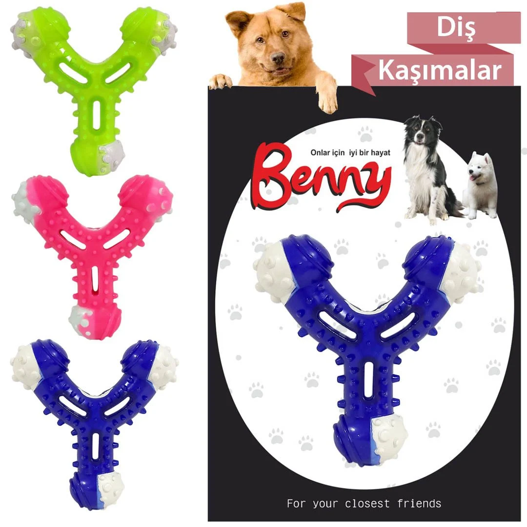 Benny Diş Kaşıma Köpek Oyuncağı Çatal