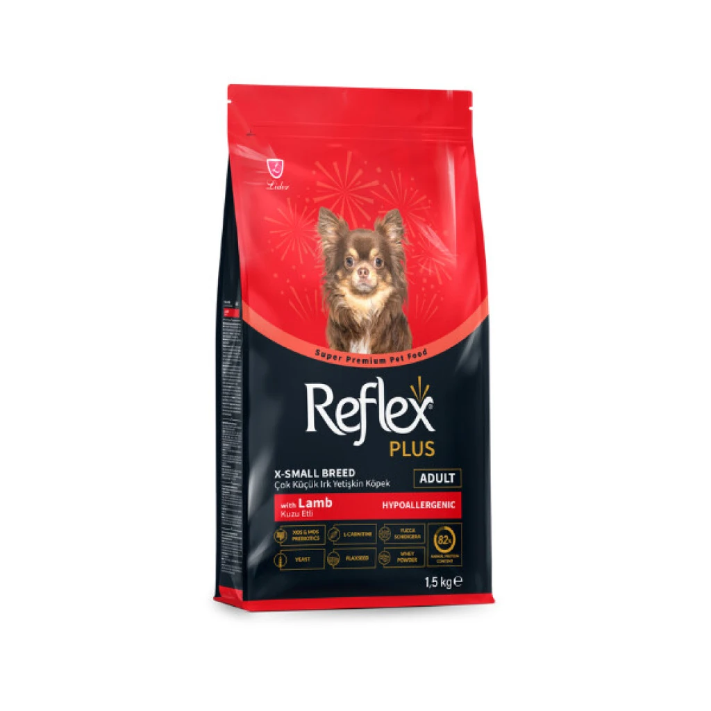 Reflex Plus Hipoalerjenik Kuzulu Çok Küçük Irk Yetişkin Köpek Maması 1,5kg