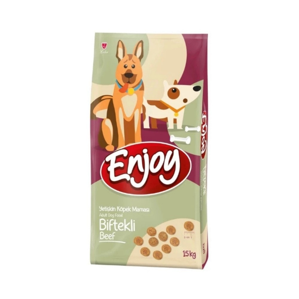 ENJOY BİFTEKLİ YETİŞKİN KÖPEK MAMASI 1 KG