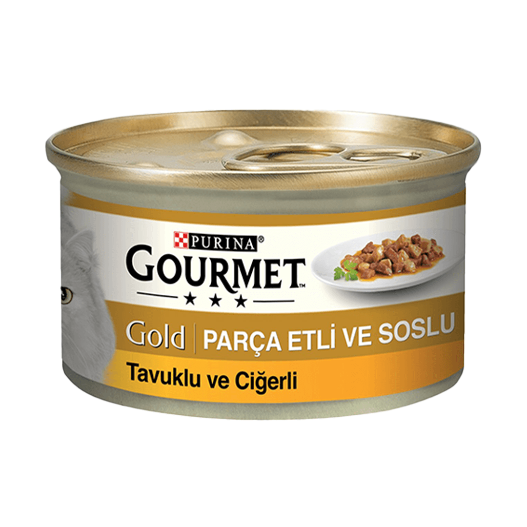 Gourmet Gold Tavuklu & Ciğerli Kedi Yaş Mama 85 Gr