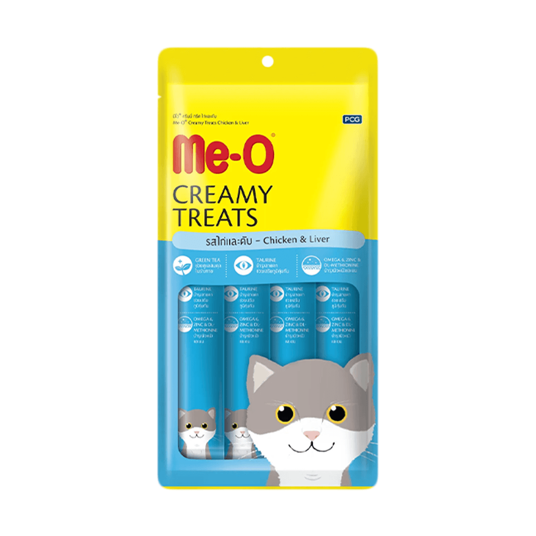 ME-O CREAMY TREATS TAVUK VE CİĞER 4X15 GR