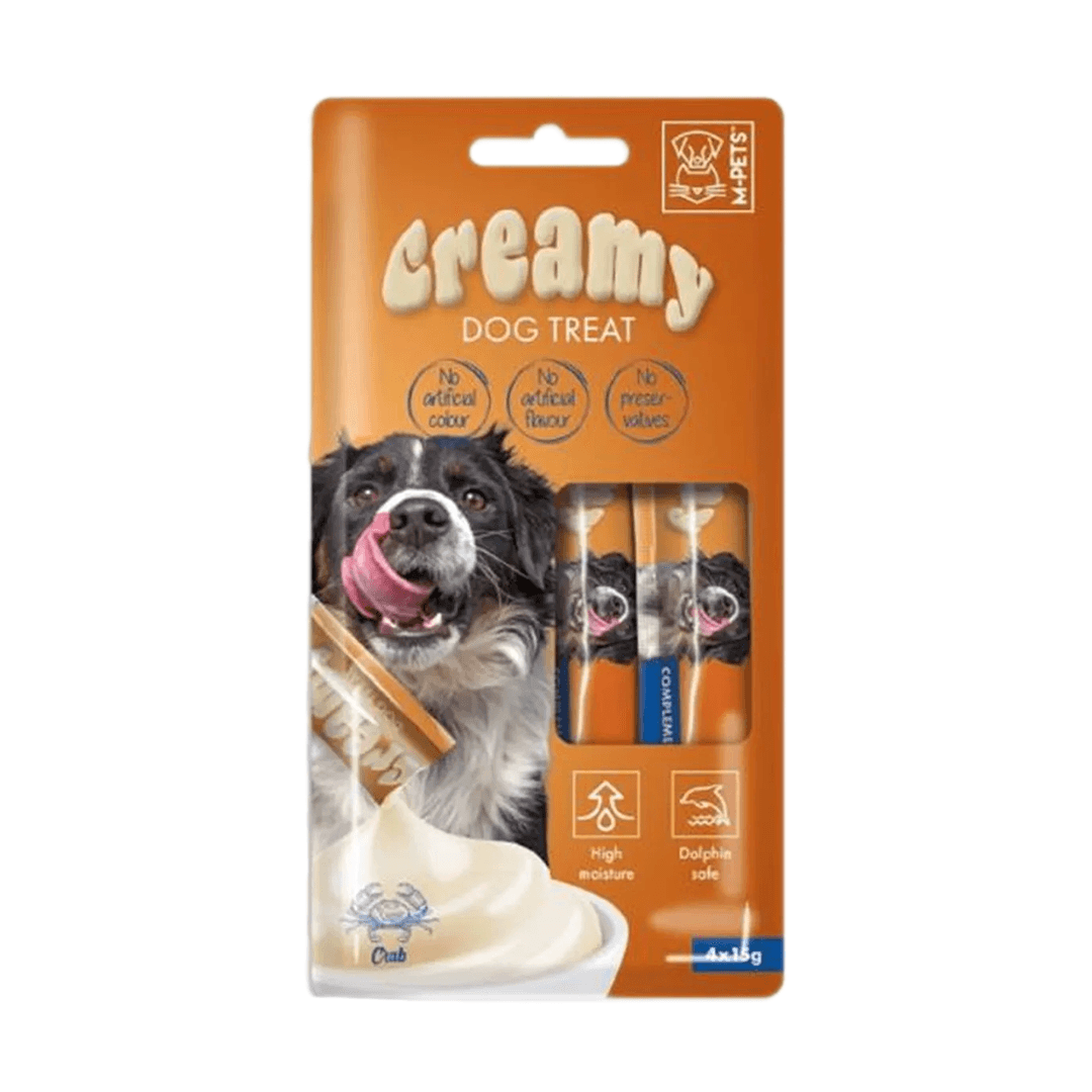 M-PETS KÖPEK ÖDÜLÜ CREAMY YENGEÇLİ 4X15GR