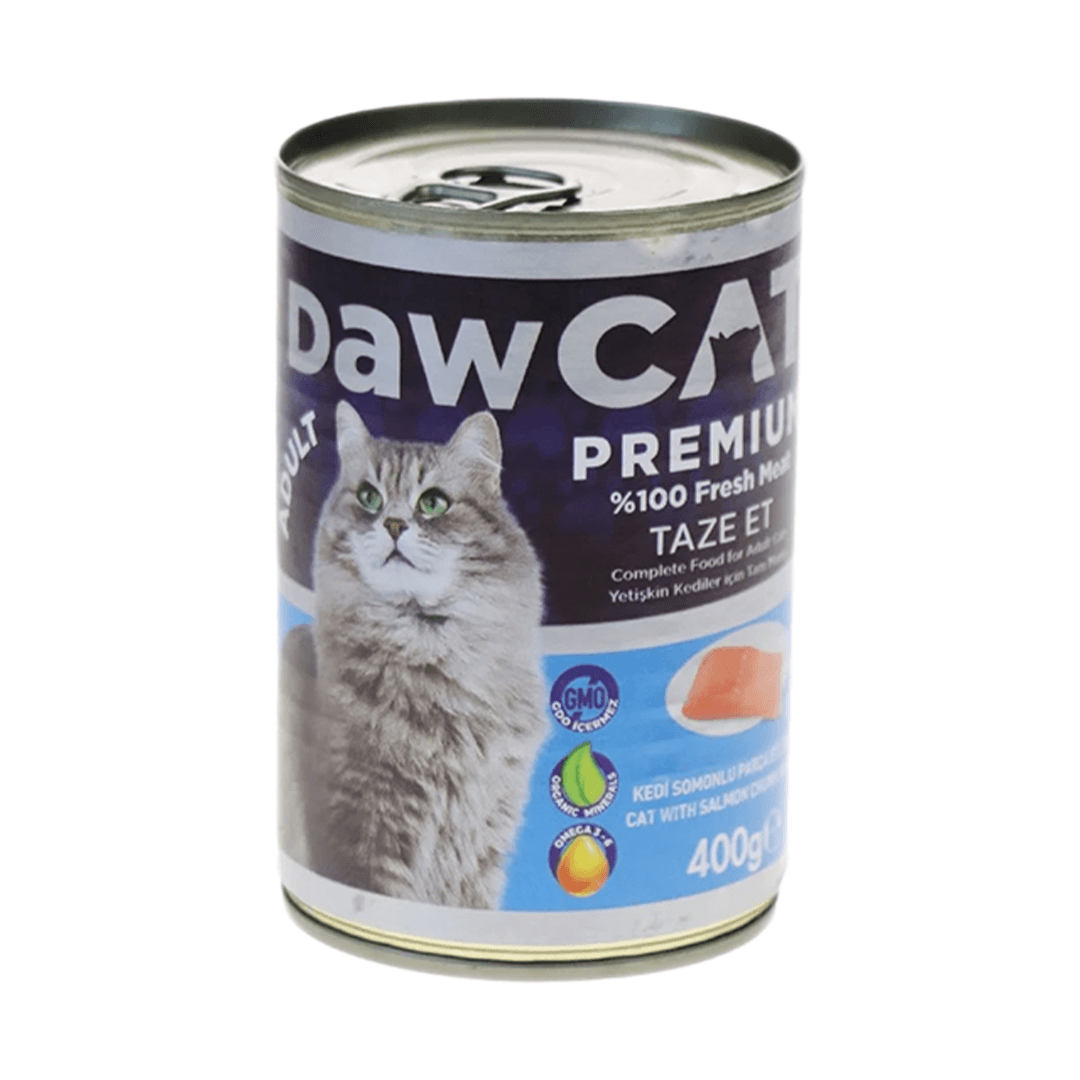 DAWCAT 400 GR KEDİ KONSERVE ETLİ SOMONLU