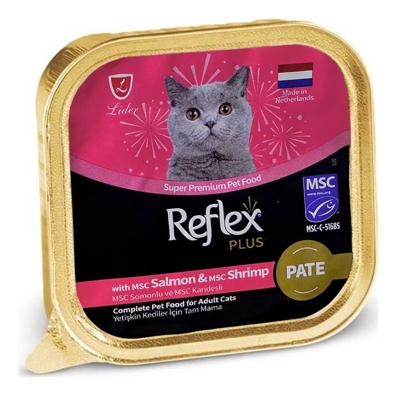 Reflex Plus Pate Somonlu Karidesli Kedi Konservesi 85 GR