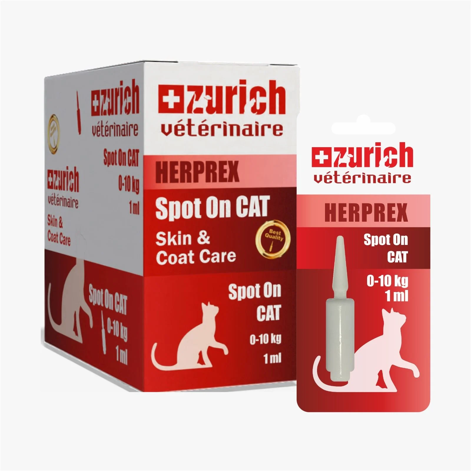 ZÜRİCH KEDİ ENSE DAMLASI 1 ML
