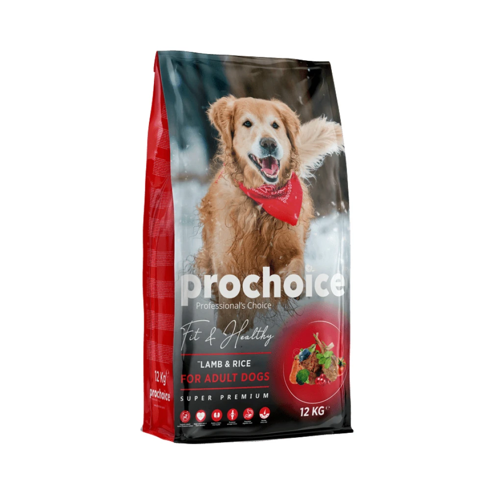 PROCHOICE Fit&Healty-Lamb&Rice Adult Dog 12 KG
