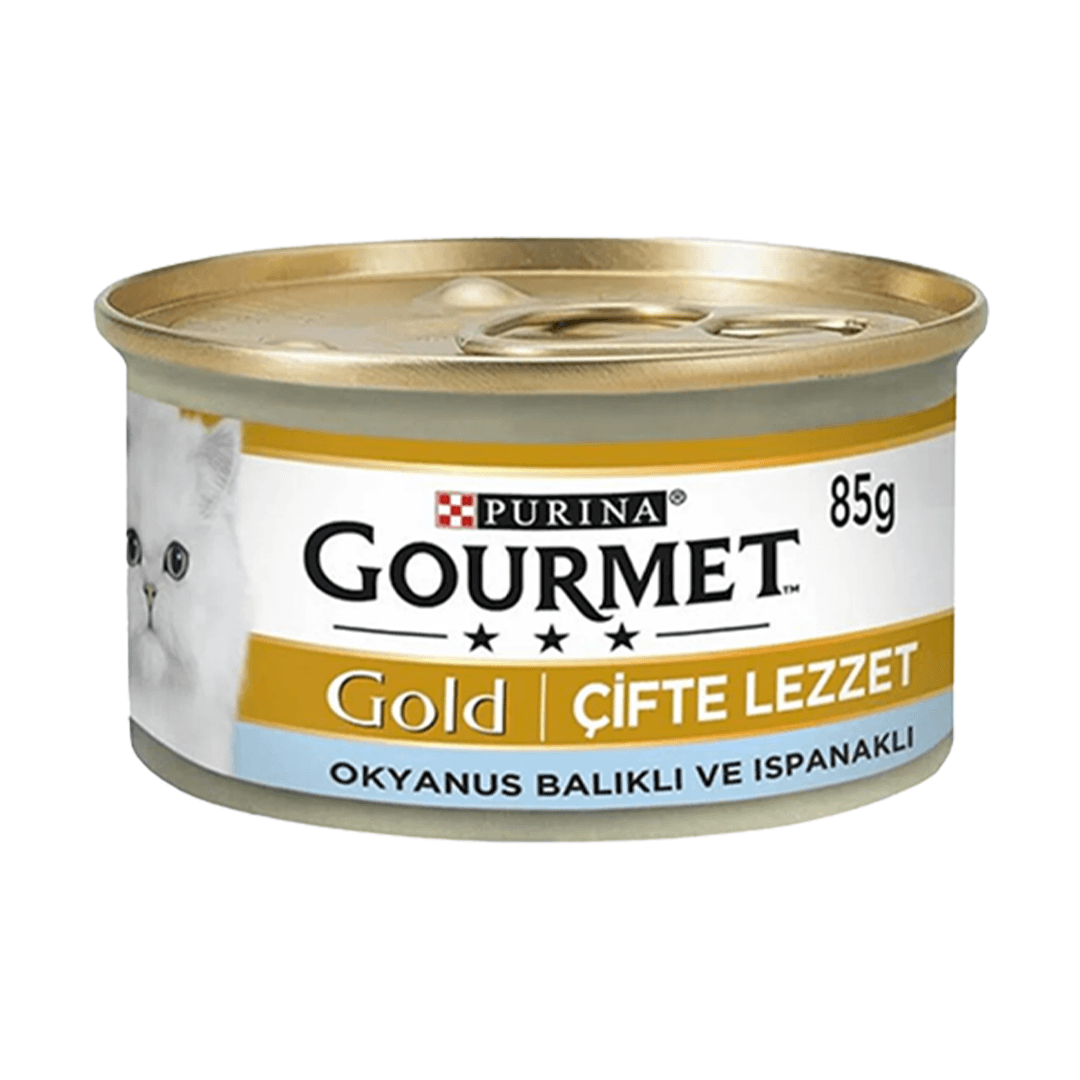 Gourmet Gold Çifte lezzet balık ve ıspanak 85 gr