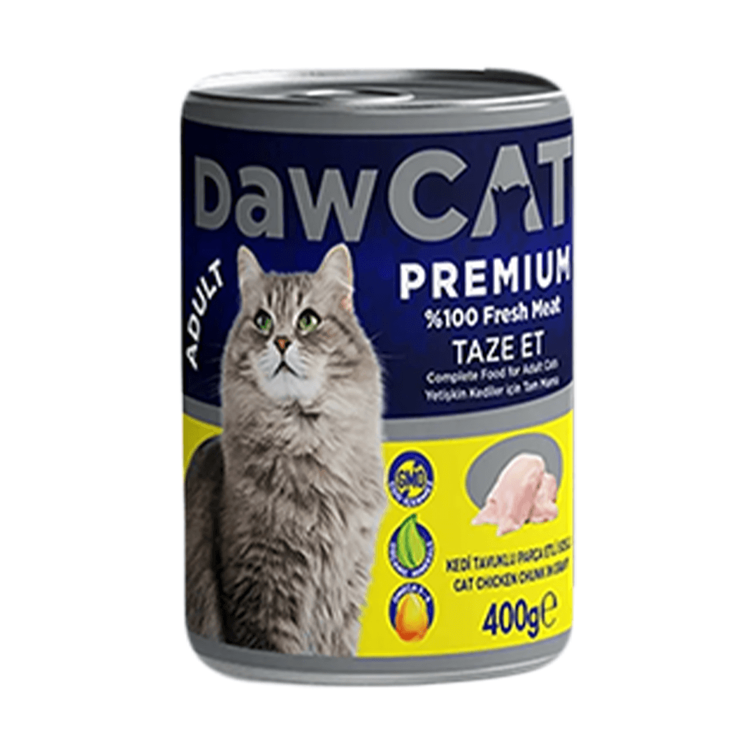 DAWCAT 400 GR  KEDİ KONSERVE PARÇA TAVUK ETLİ