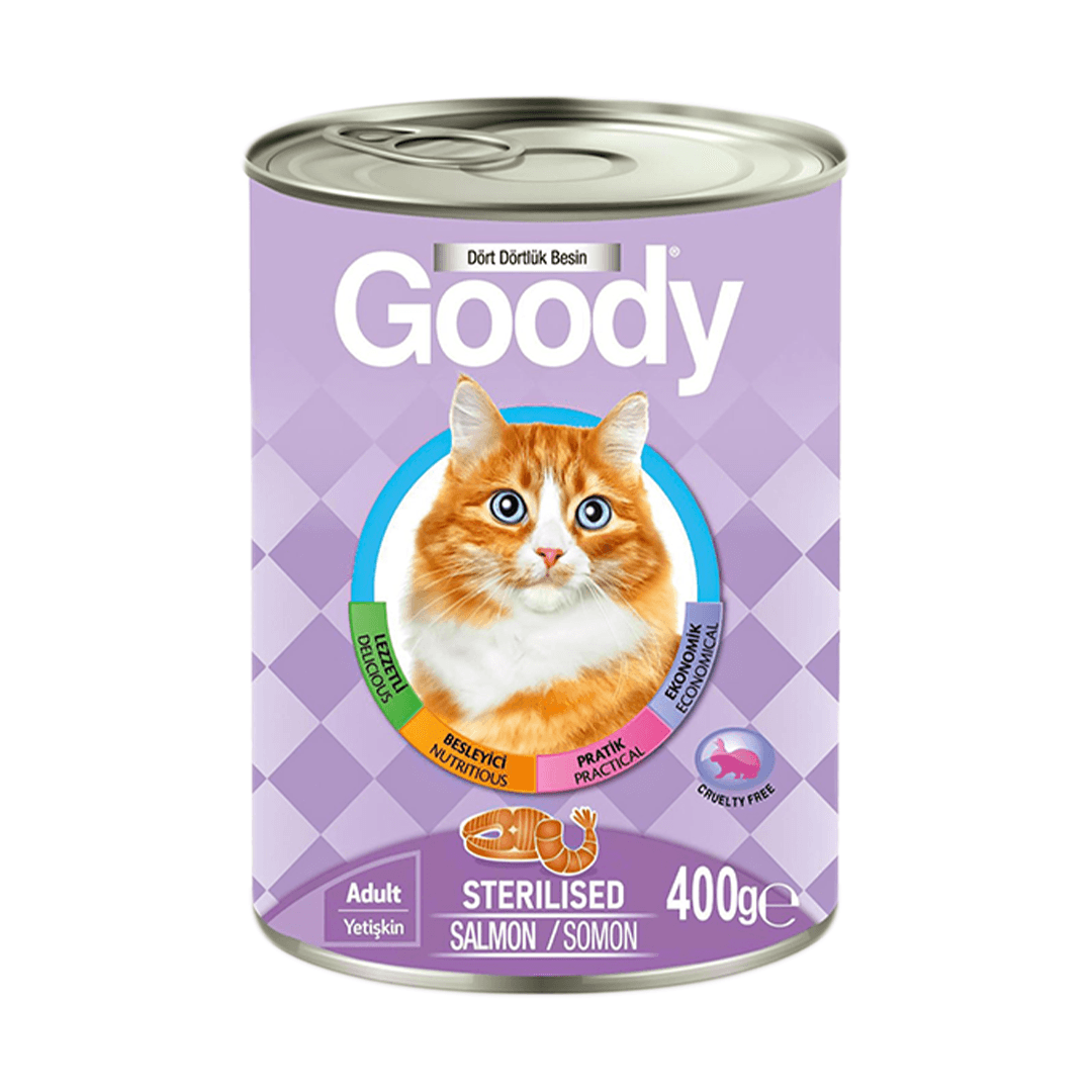 GOODY KISIRLAŞTIRILMIŞ SOMONLU YETİŞKİN KEDİ KONSERVESİ 400 GR