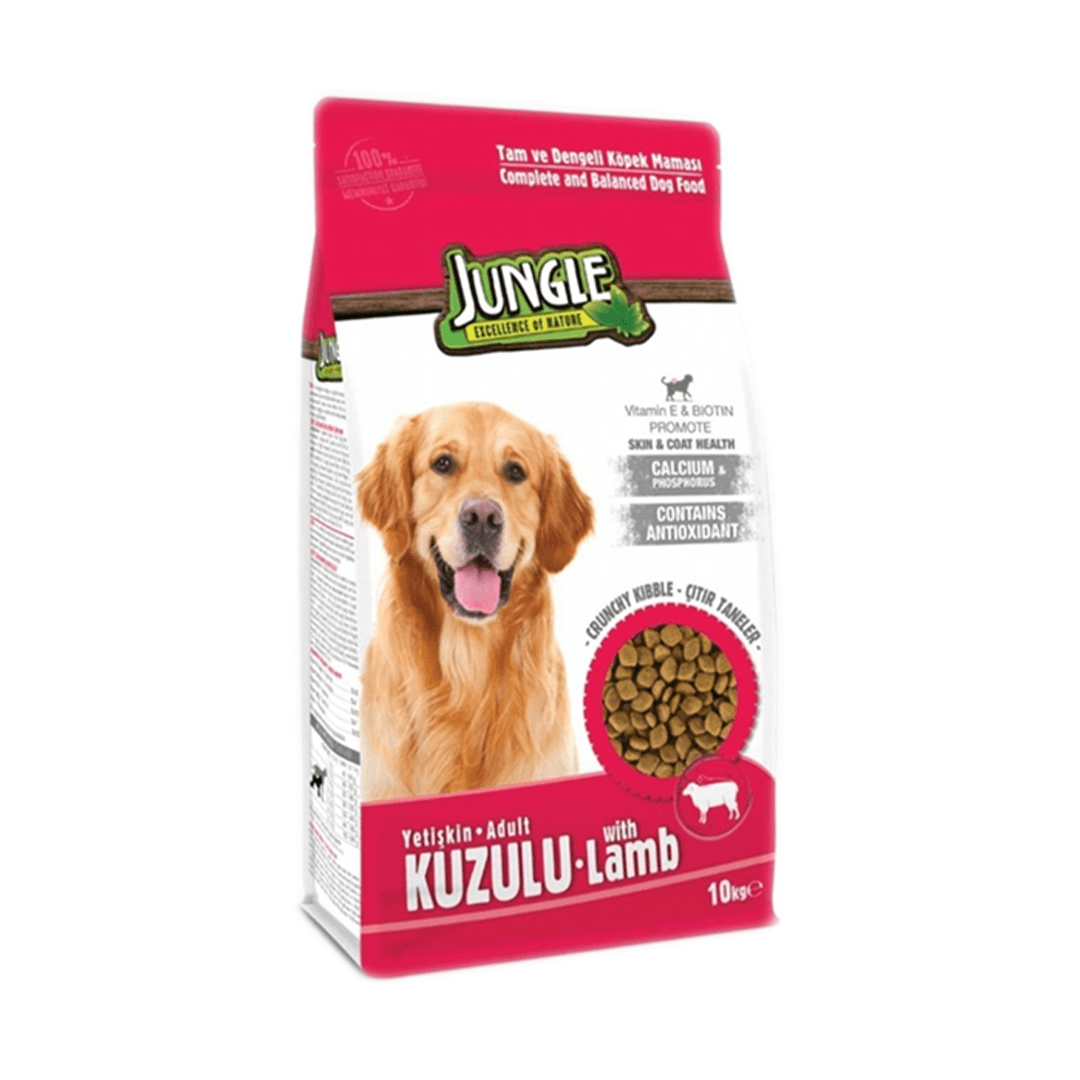 JUNGLE KUZU ETLİ KÖPEK MAMASI 10 KG