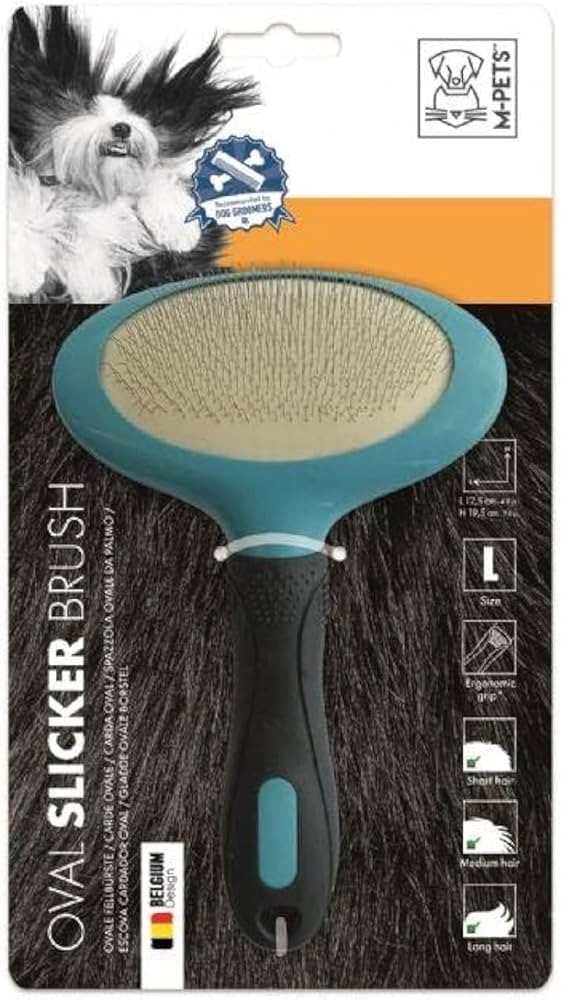 M-PETS KÖPEKLER İÇİN İNCE TELLİ OVAL FIRÇA (L)