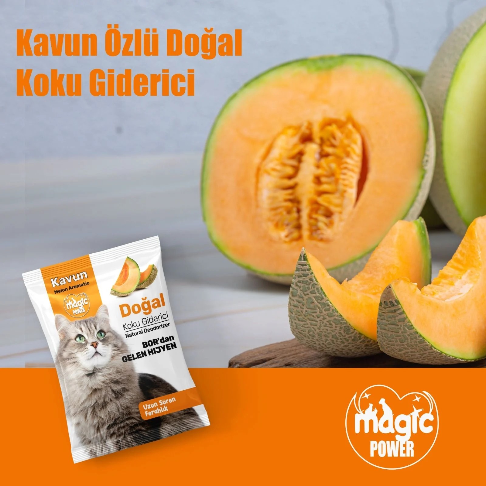 MAGİC POWER TOZ KOKU GİDERİCİ KAVUN