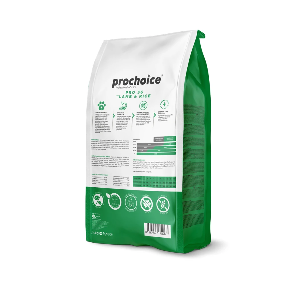 PROCHOICE CAT PRO 36 LAMB&RICE 2 KG