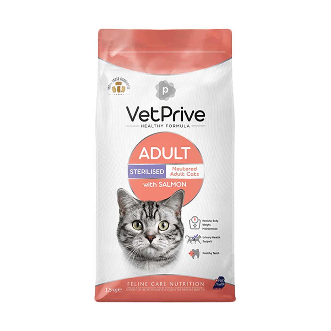 VET PRİVE CAT ADULT STERİLSED WİTH SALMON 1.5 KG