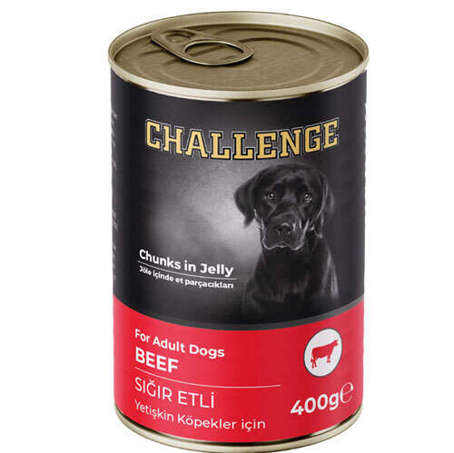 CHALLENGE KONSERVE KÖPEK SIĞIR ETLİ PATE 400 GR