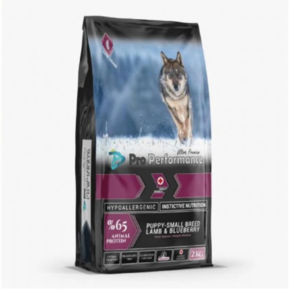 Pro Performance Mini Irk Kuzu Etli ve Yaban Mersinli Yavru Köpek Maması 2 Kg