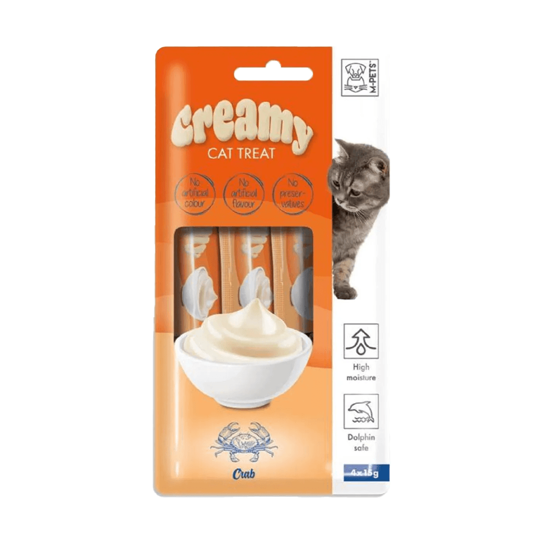 M-PETS CREAMY YENGEÇLİ KEDİ ÖDÜLÜ 4X15GR