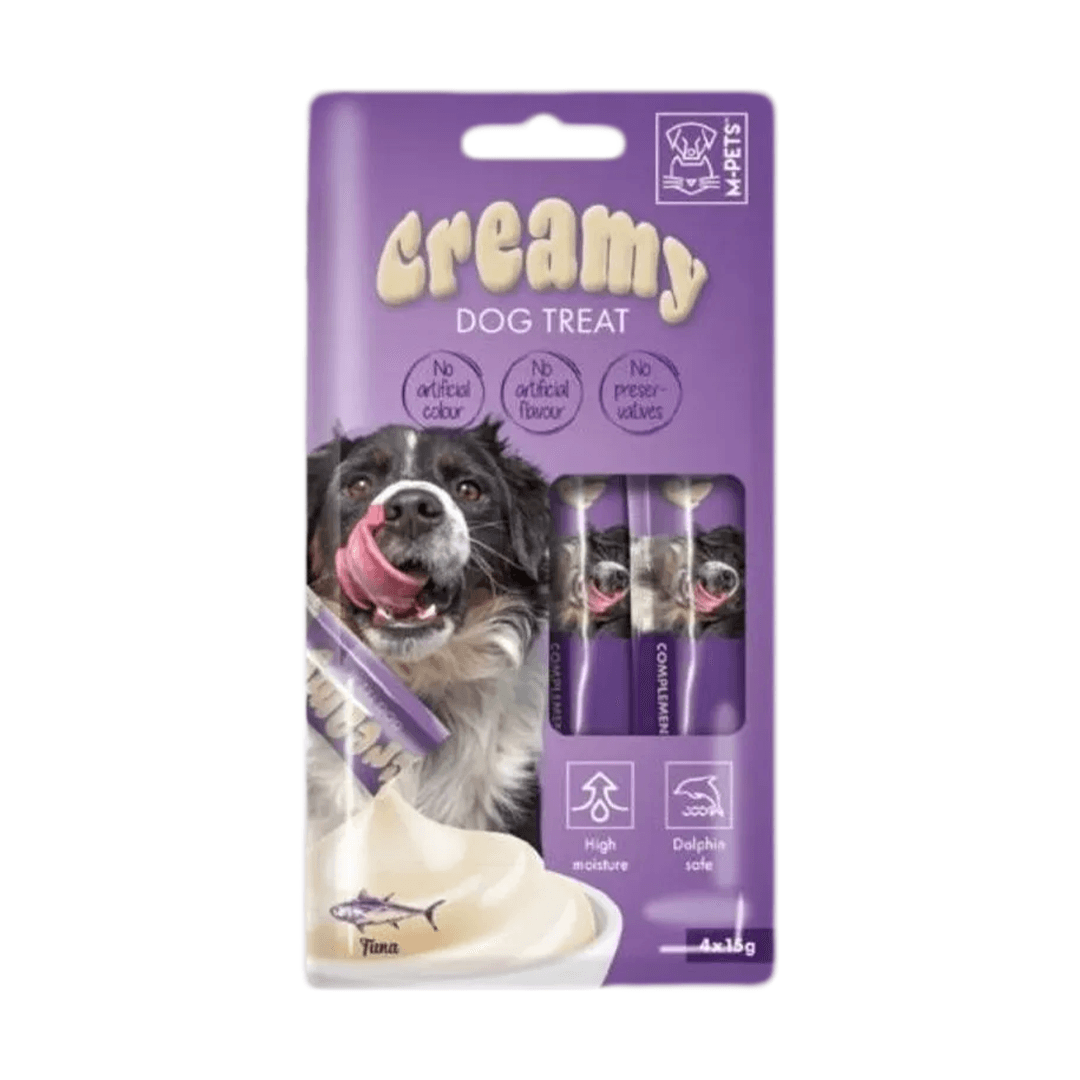 M-PETS KÖPEK ÖDÜLÜ CREAMY TON BALIKLI 4X15GR