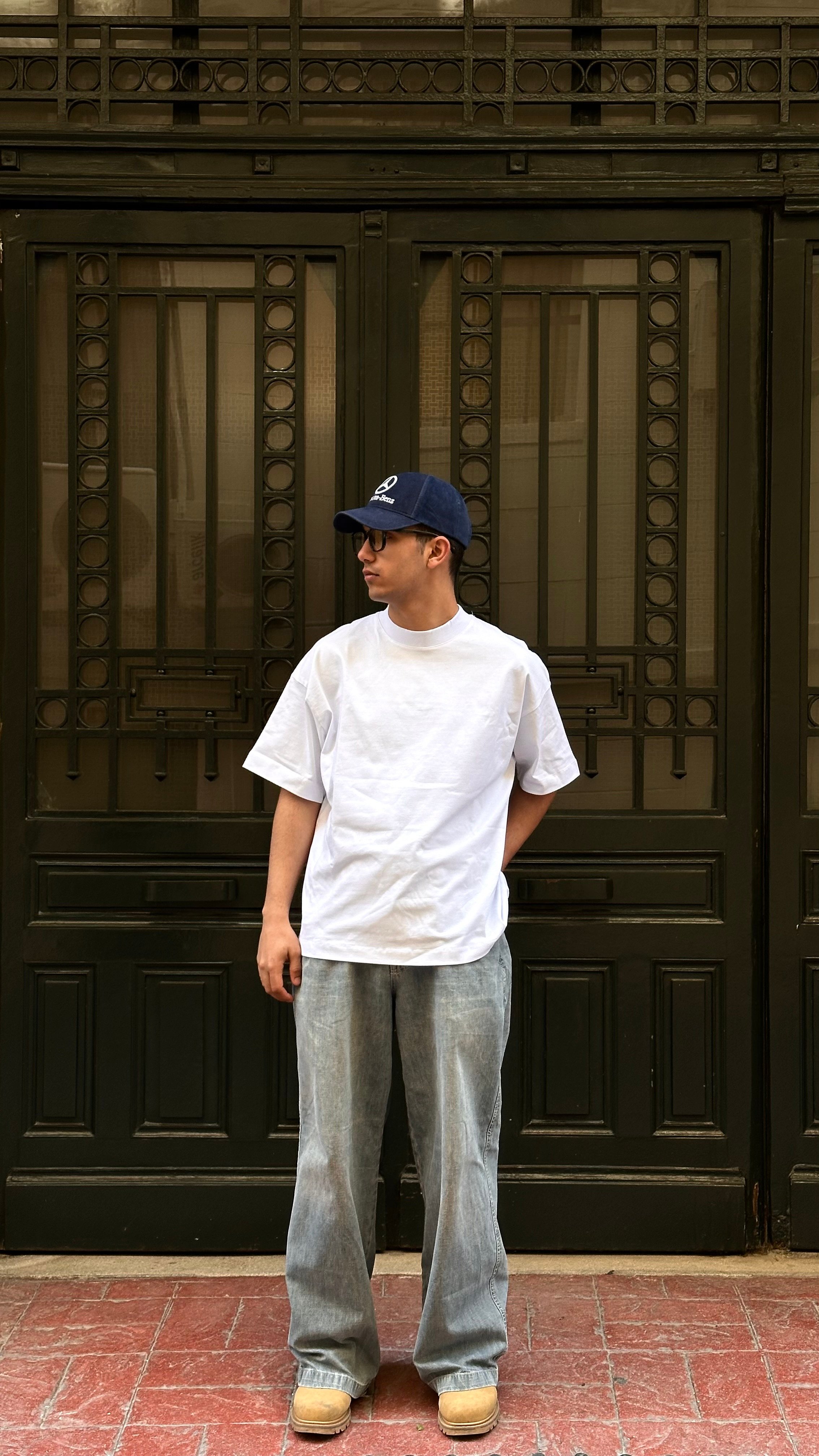 Basic Premium Unisex Overisize T-shirt - Beyaz