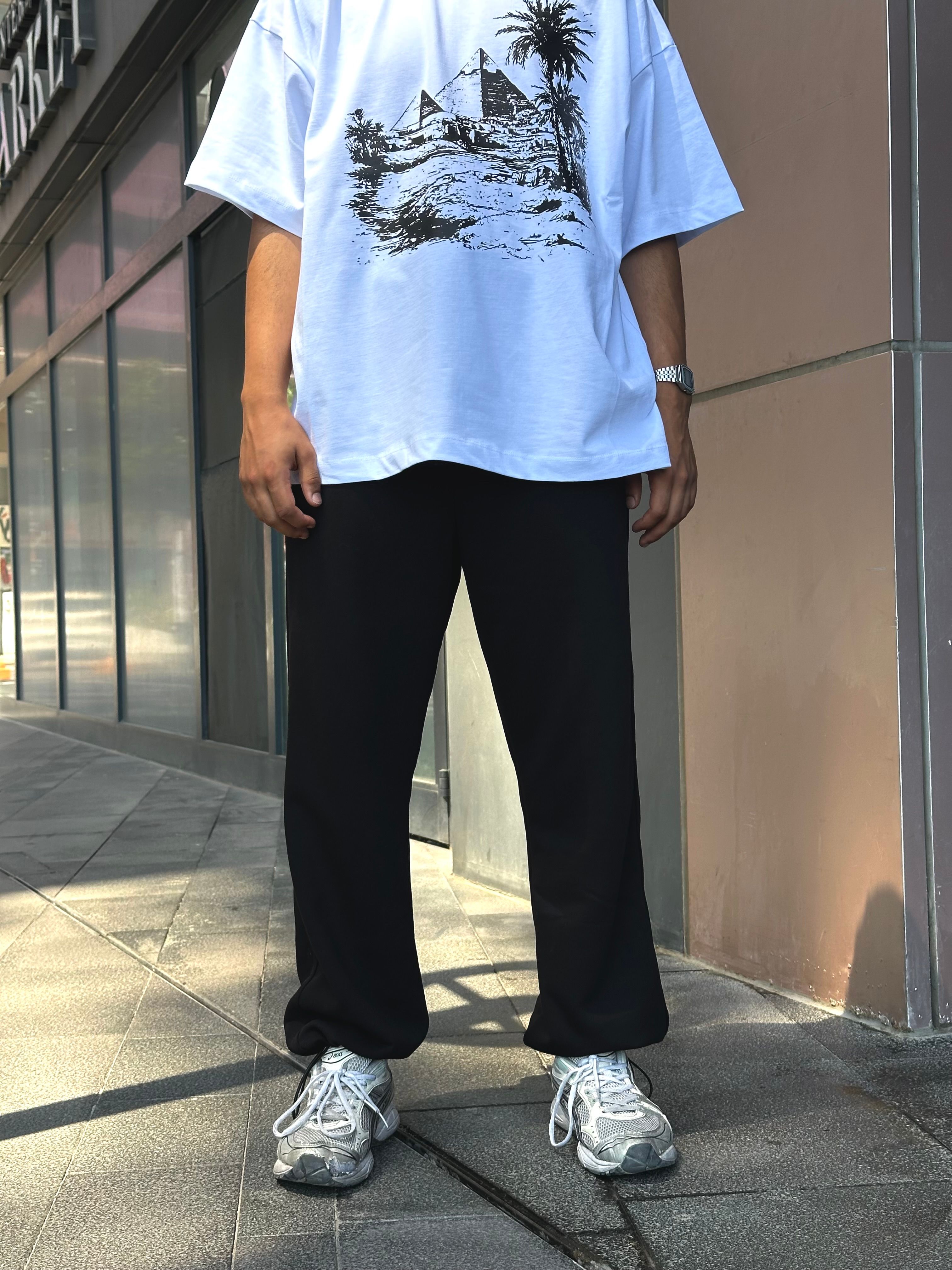 Yazlık HIGHER Basic Premium Ayarlanabilir Paça Oversize Eşofman Altı