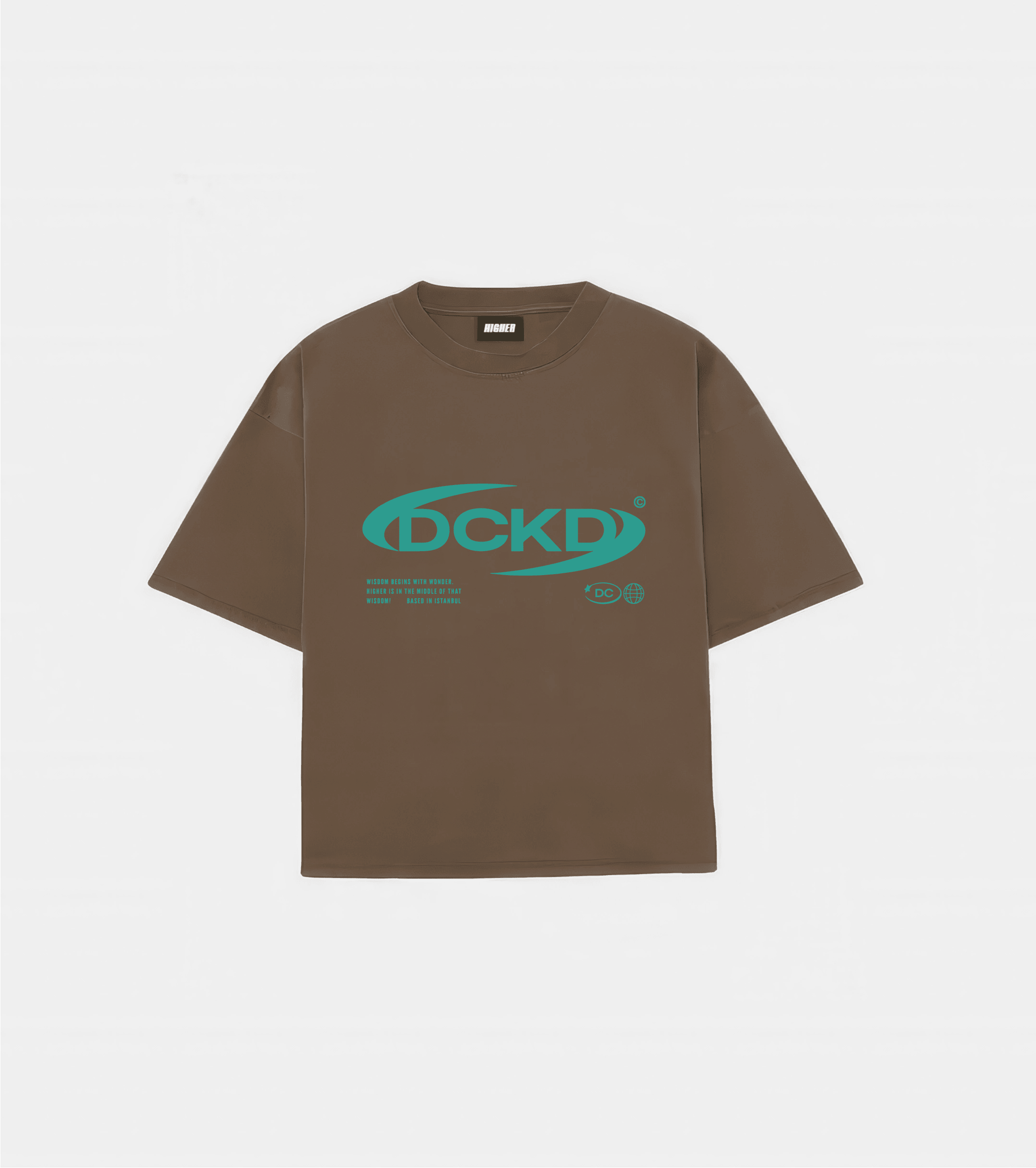 DCKD Premium Unisex Oversize T-shirt - Kahverengi