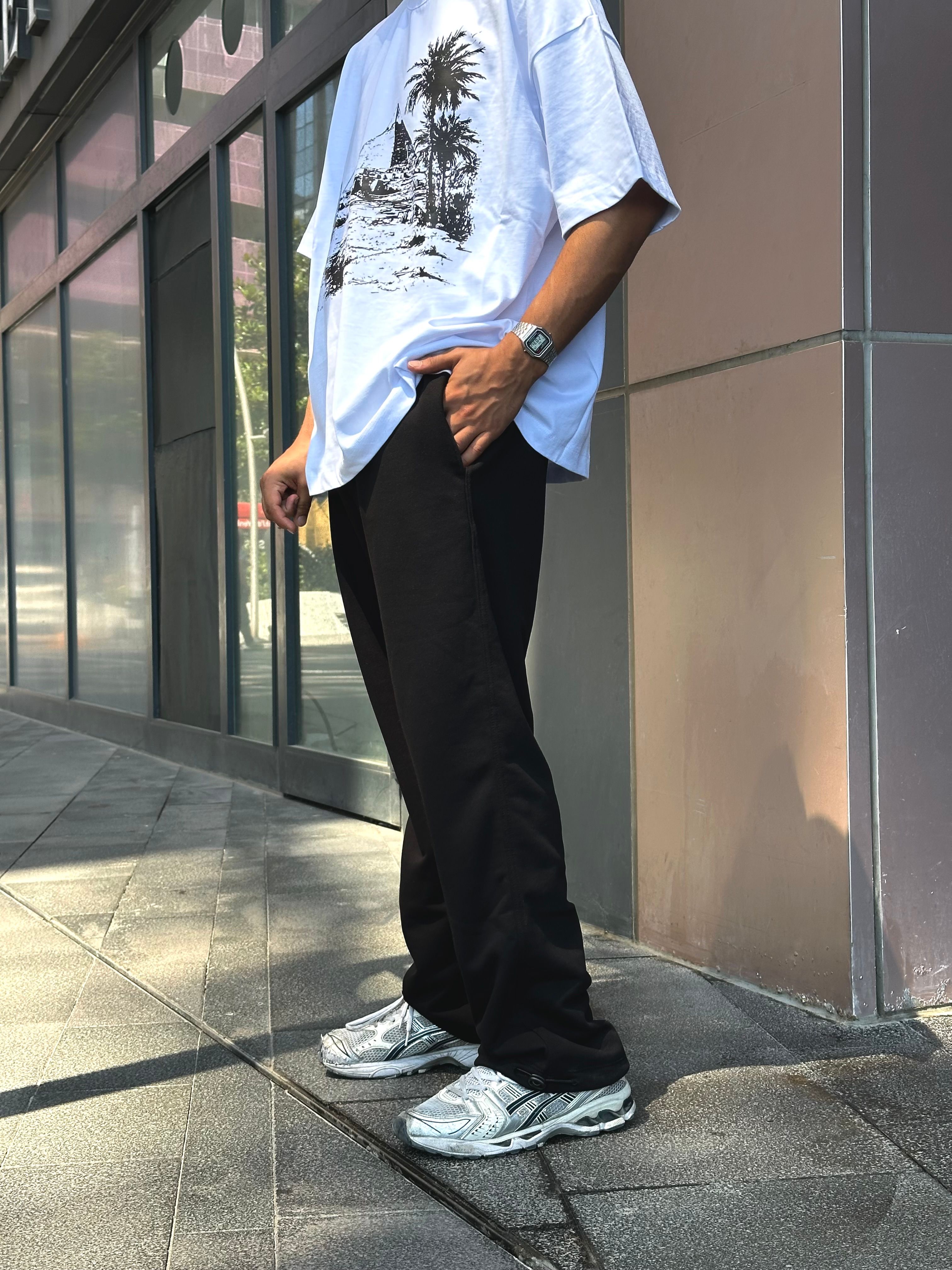 Yazlık HIGHER Basic Premium Ayarlanabilir Paça Oversize Eşofman Altı