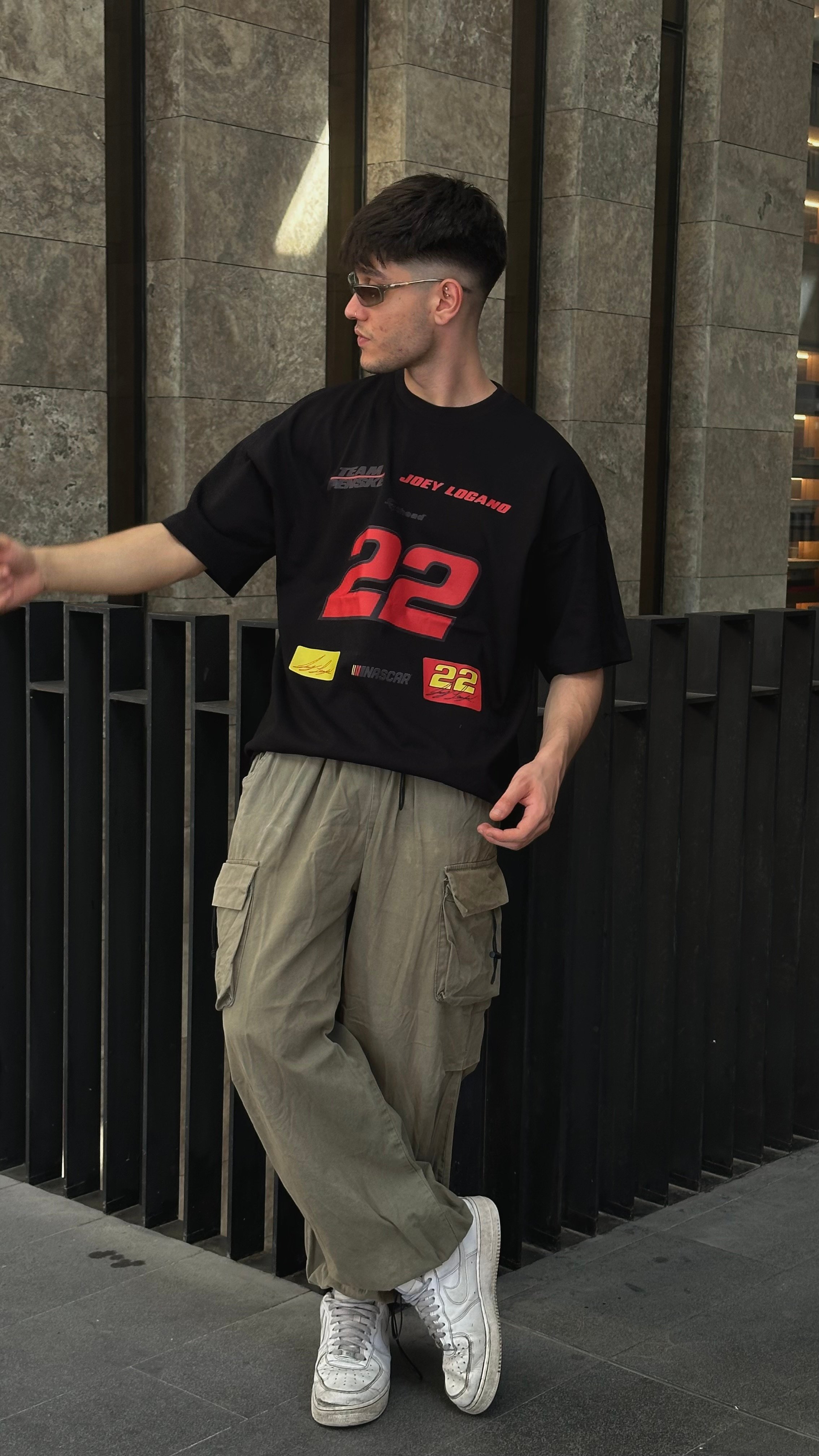 Joey Logano Twenty Two Premium Unisex Oversize T-shirt