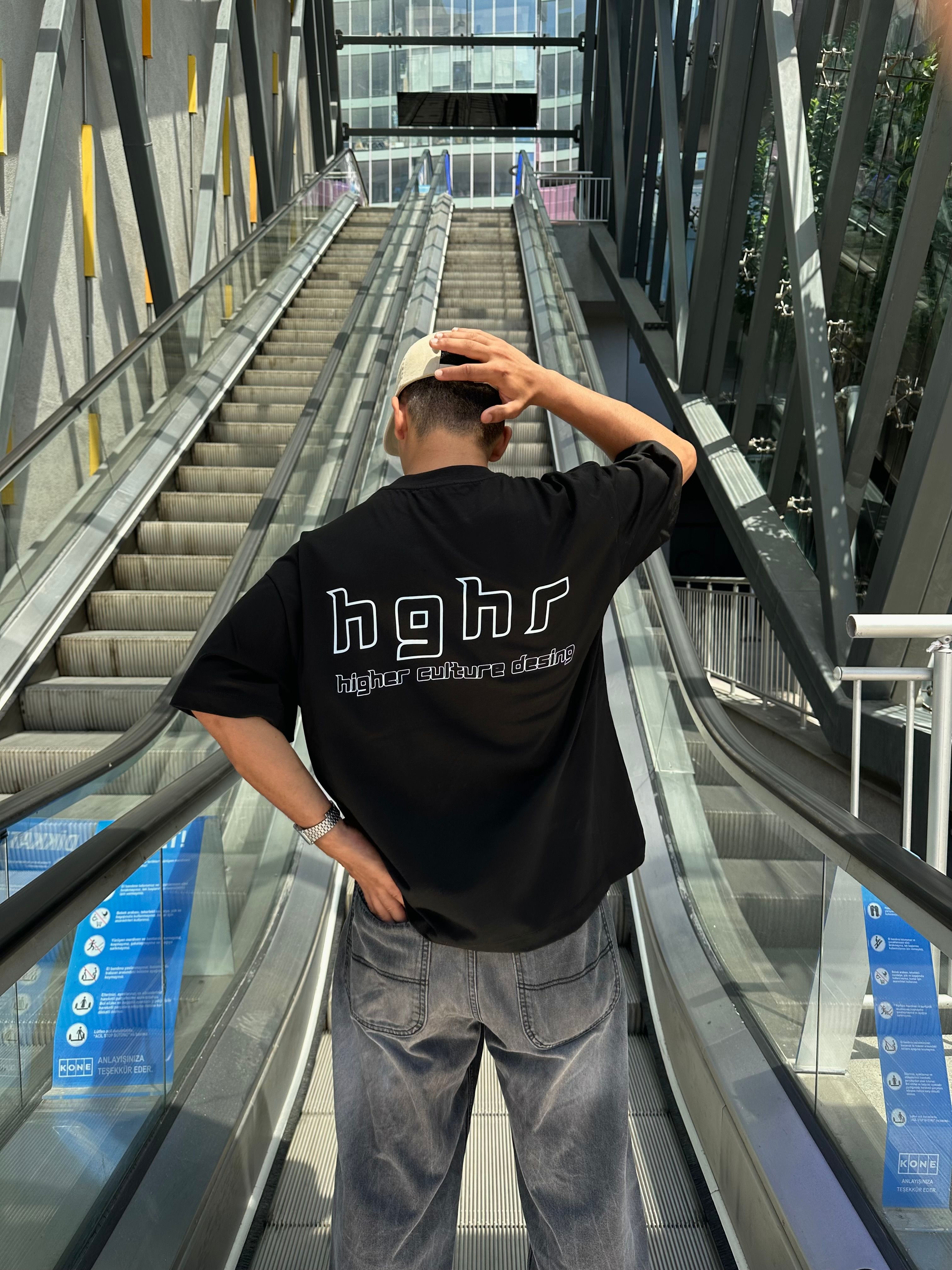 HGHR Back Printed Premium Unisex Oversize T-shirt