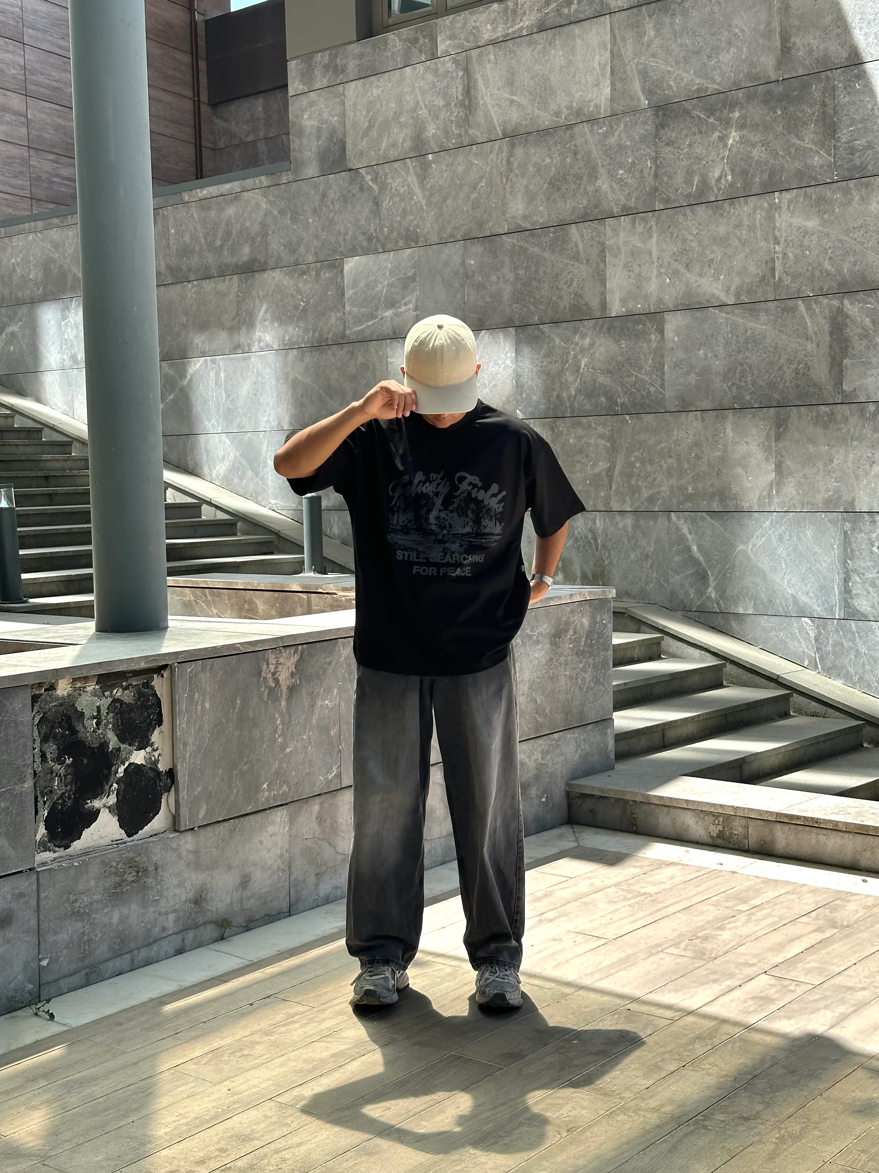 Still Searching For Peace Premium Unisex Oversize T-shirt