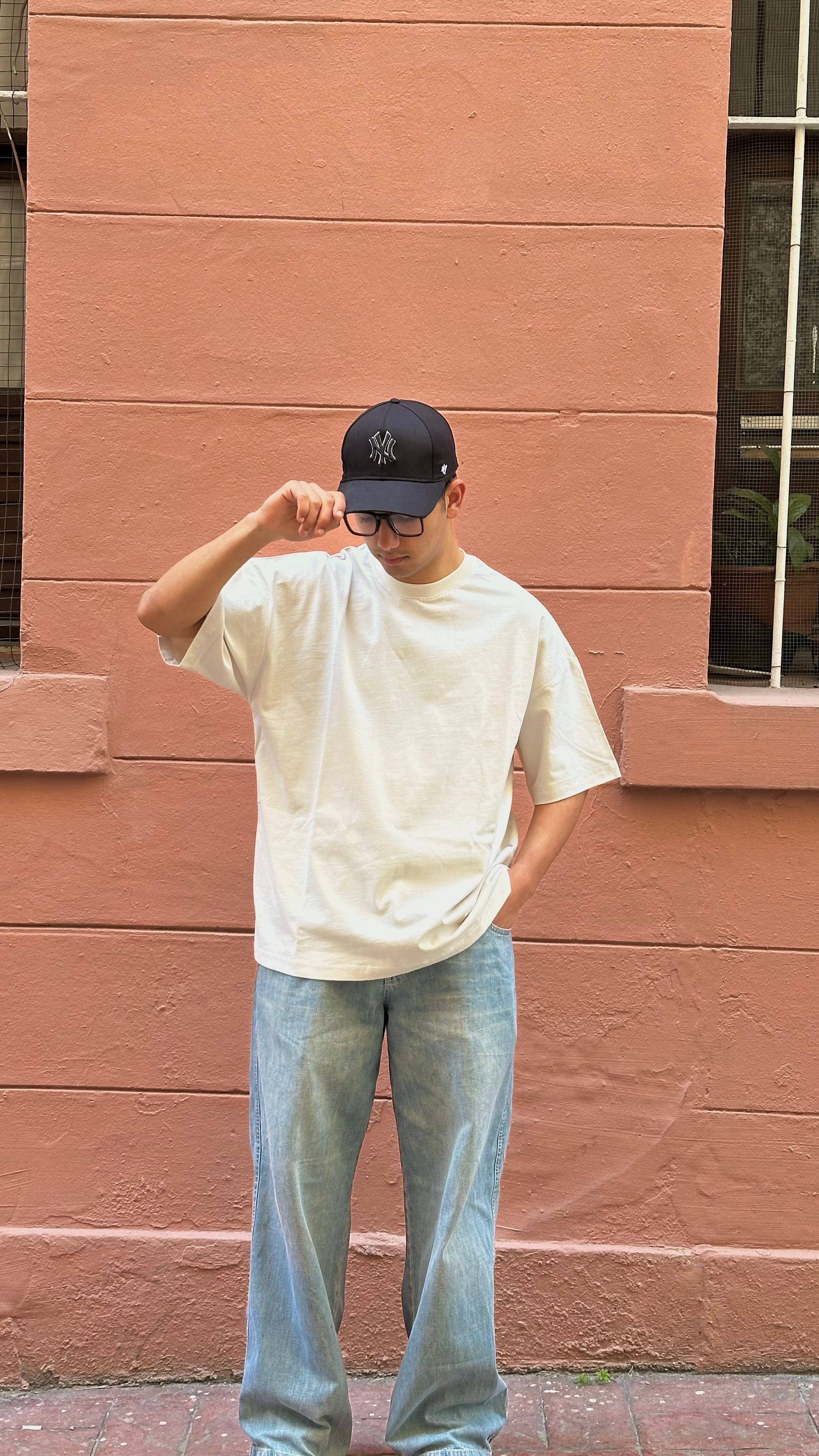 Basic Premium Unisex Overisize T-shirt - Taş