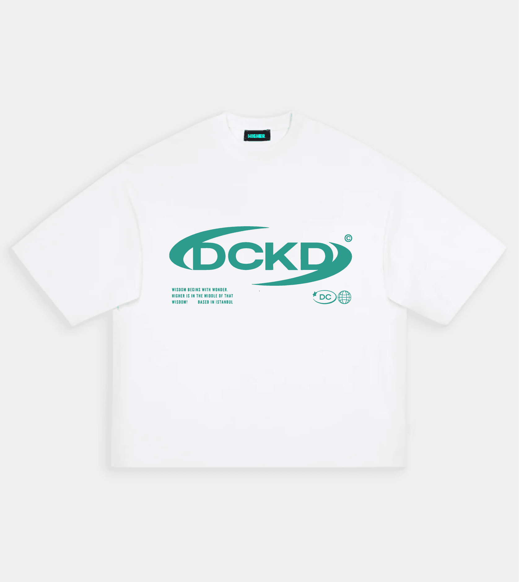 DCKD Premium Unisex Oversize T-shirt - Beyaz