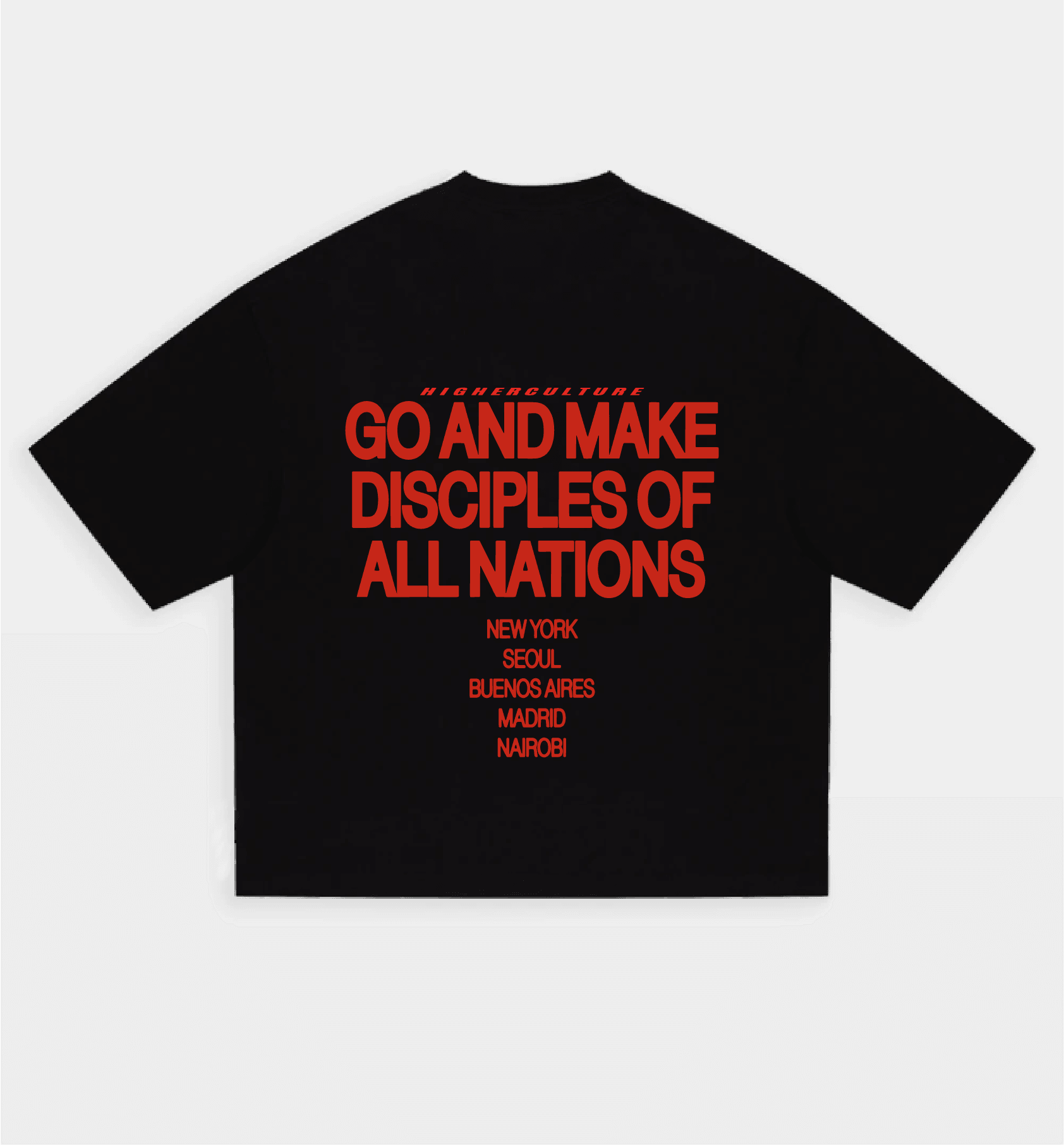 Go and Make Back Printed Premium Unisex Oversize T-shirt  - Siyah